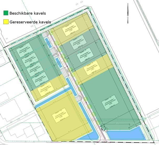 Beschikbare kavels bedrijventerrein De Swadde Buitenpost