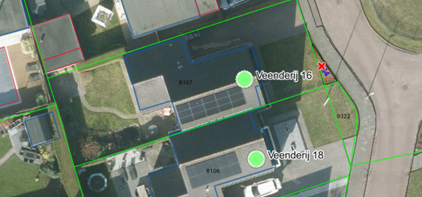 perceel snippergroen gelegen aan Veenderij 16 in Surhuisterveen
