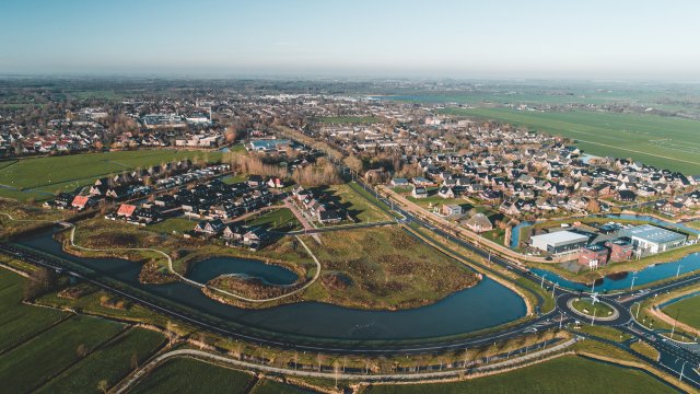 Luchtfoto Buitenpost