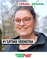 Portret Tjitske Veenstra GLPvdA