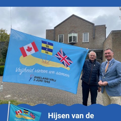 Hijsen bevrijdingsvlag