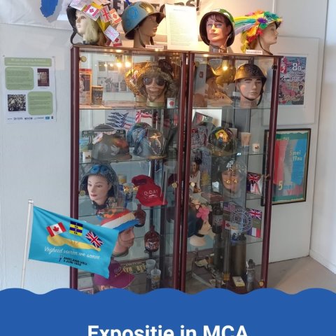 Expositie helmen