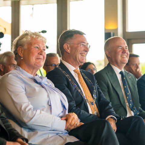 Theo Faber, Alet Doornbos, Leo Pieter Stoel en Arno Brok