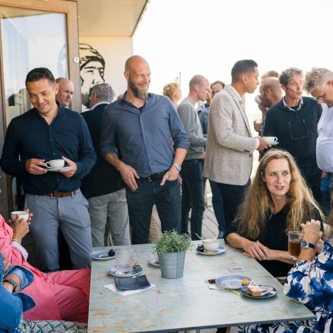 Gasten tijdens de receptie
