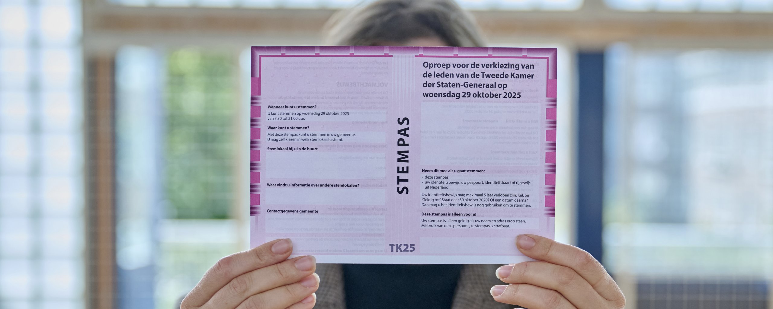 Stempas Tweede Kamerverkiezing 2025