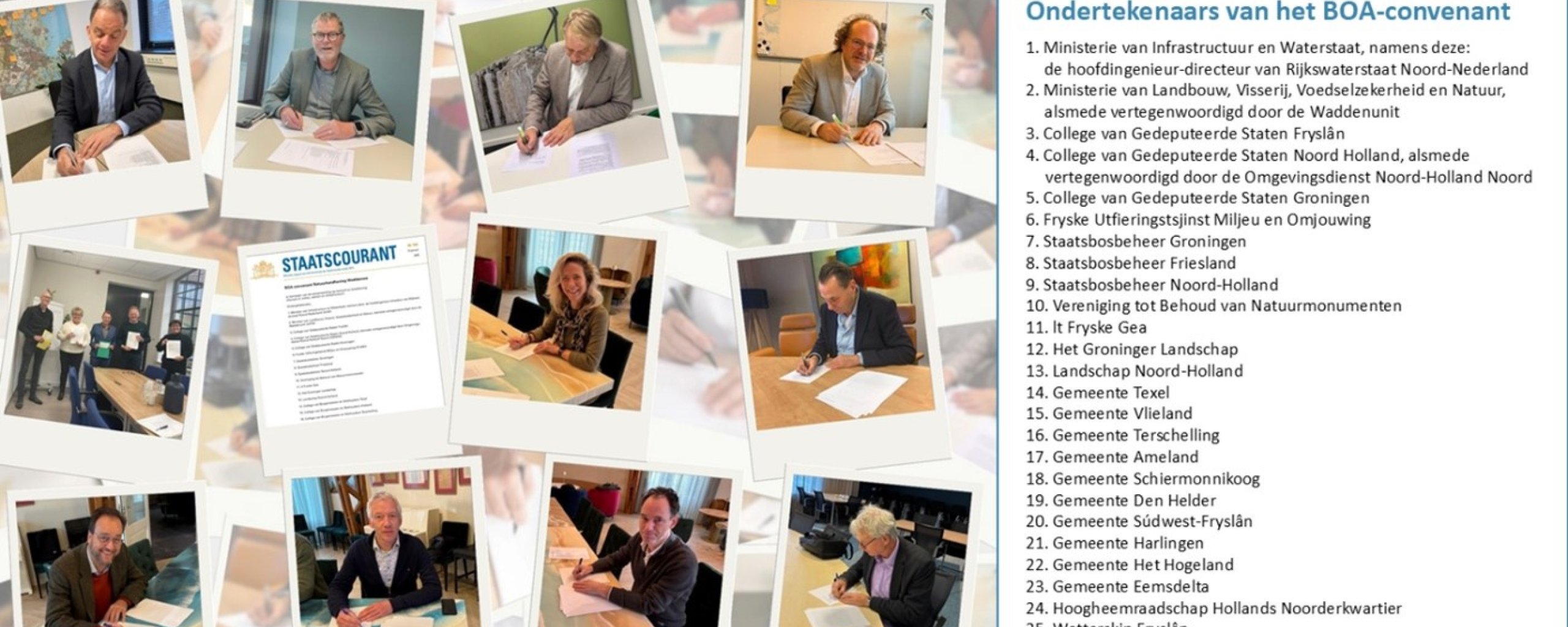 Ondertekening BOA convenant
