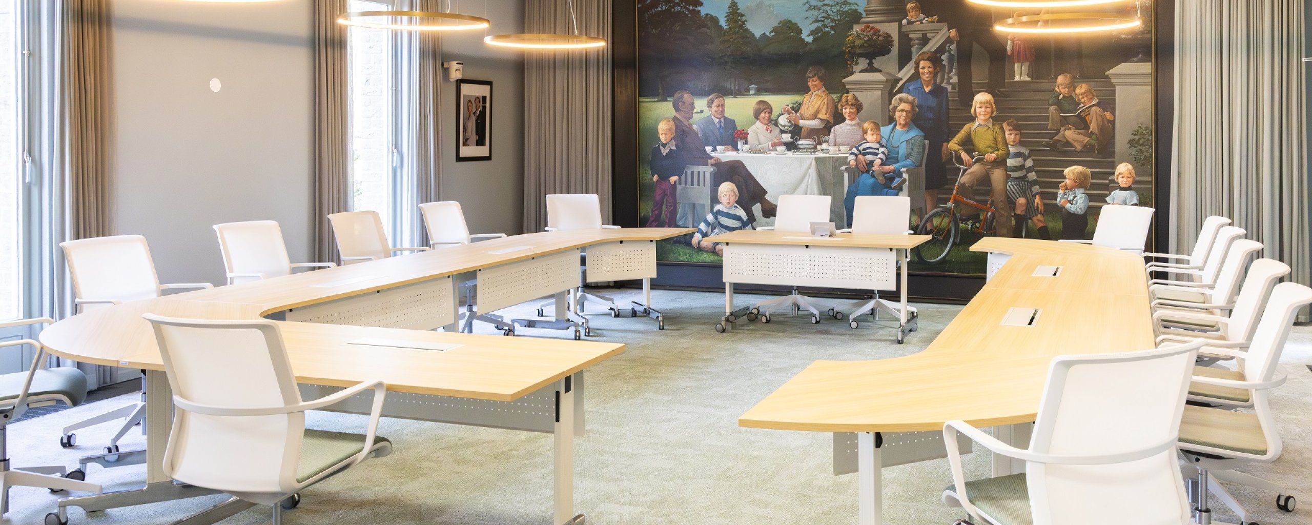 De raadzaal in het gemeentehuis