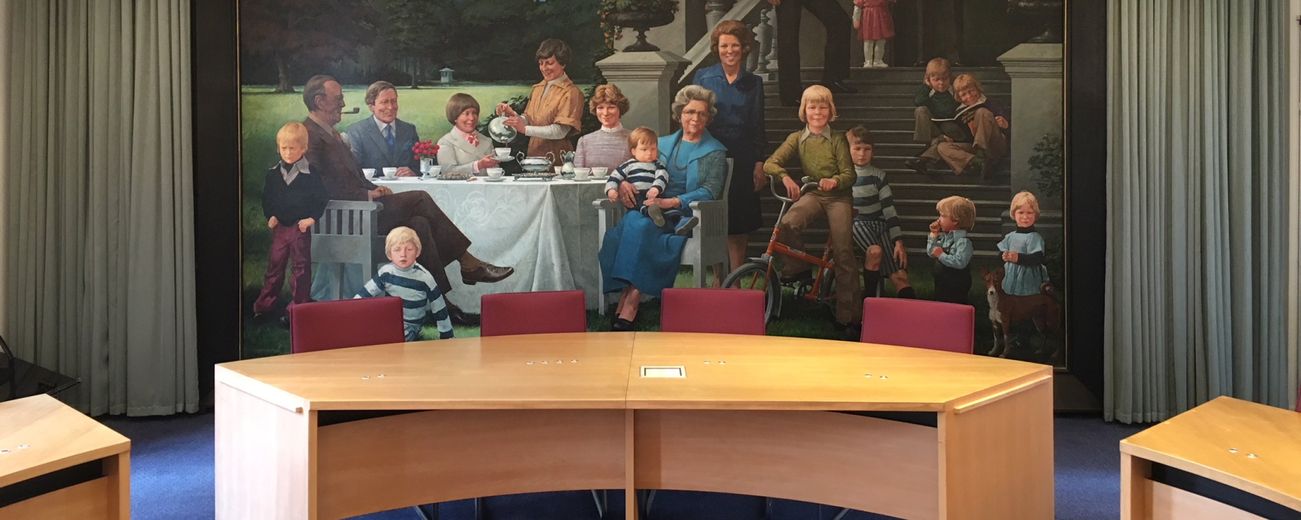 Schilderij Jan Kruis in de raadzaal