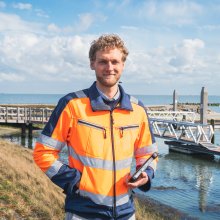 Medewerker bij de haven