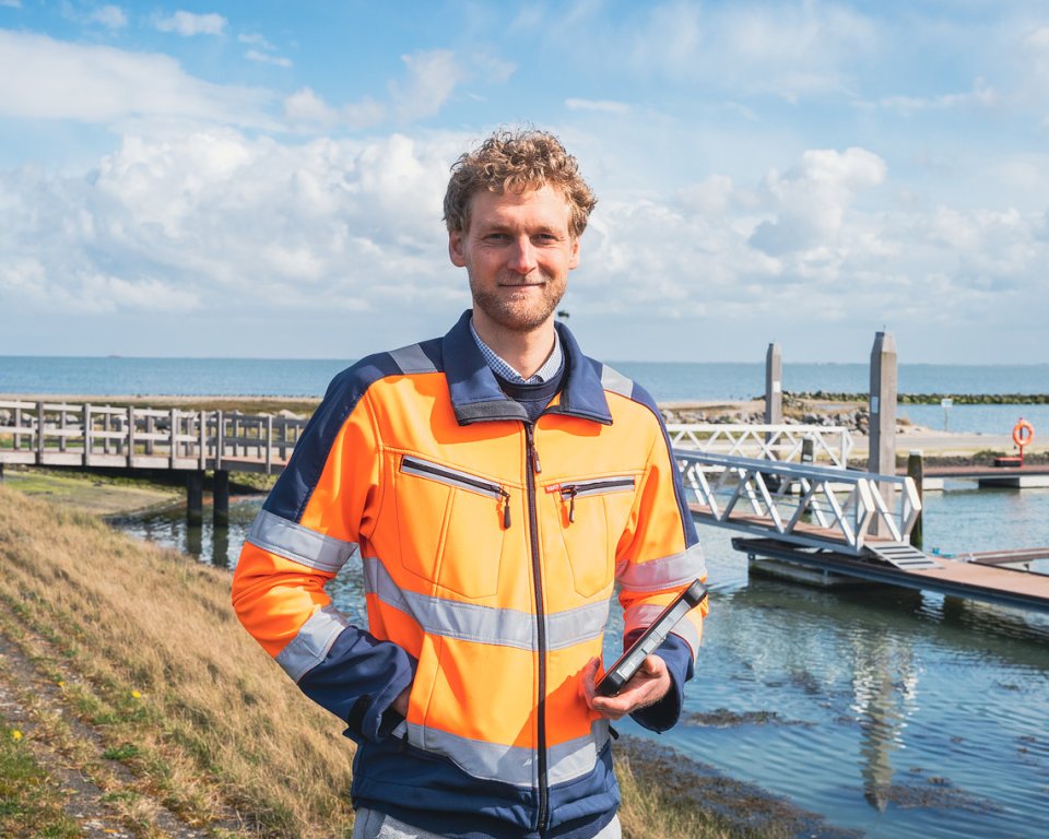 Medewerker bij de haven