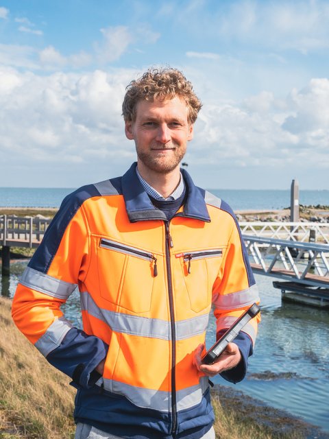 Medewerker bij de haven
