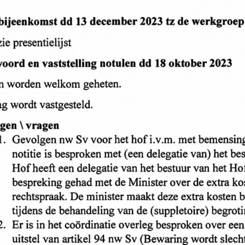 Cambio di Wetboek van Strafvordering nobo 