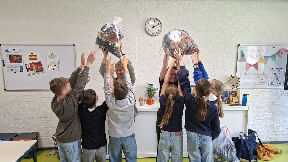 Basisschool Schimmert strijdt in de Textiel Race