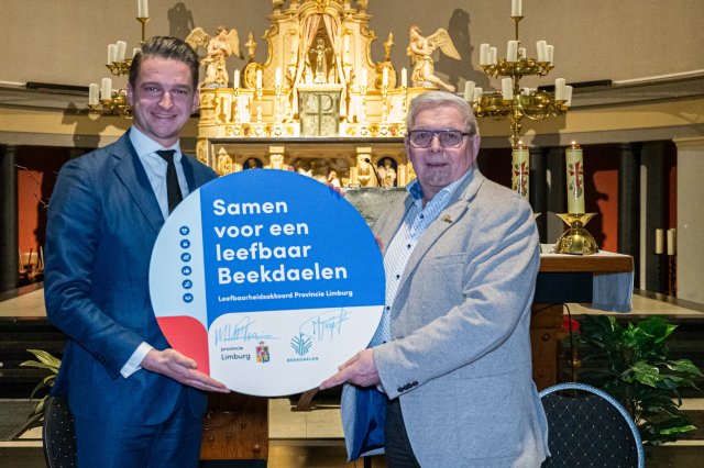Michael Theuns, gedeputeerde Provincie Limburg en Henk Reijnders, wethouder gemeente Beekdaelen: Samen voor een leefbaar Beekdaelen