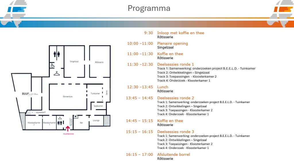 Plattegrond en zaalindeling van congreslocatie