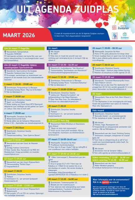 Uit Agenda Zuidplas maart 2026
