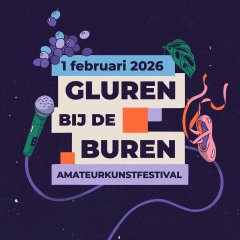 affiche Gluren bij de Buren