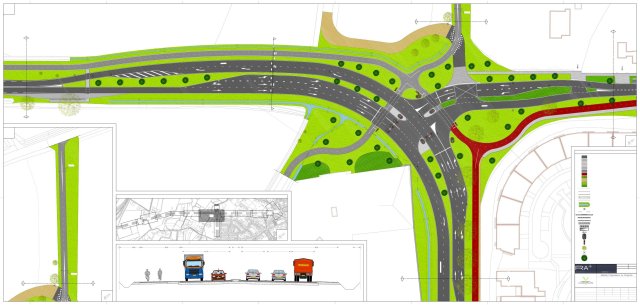 foto van het traject zuidelijke randweg