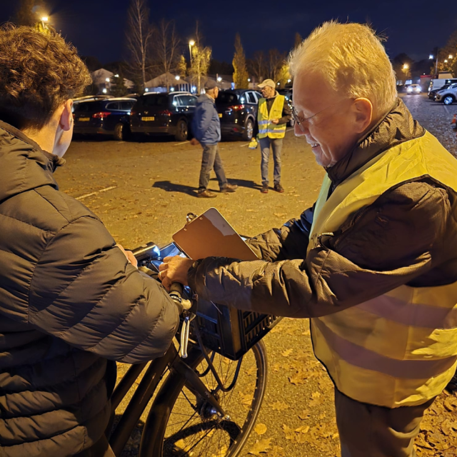 Foto van de veiligheidsactie van VVN