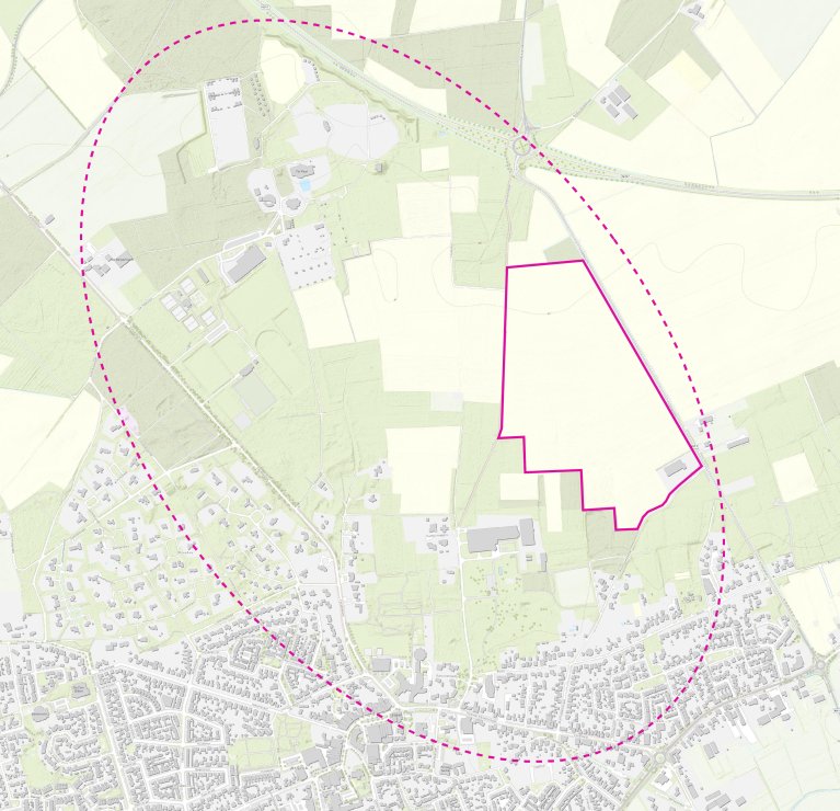 Topografische kaart van locatie Enderakkers