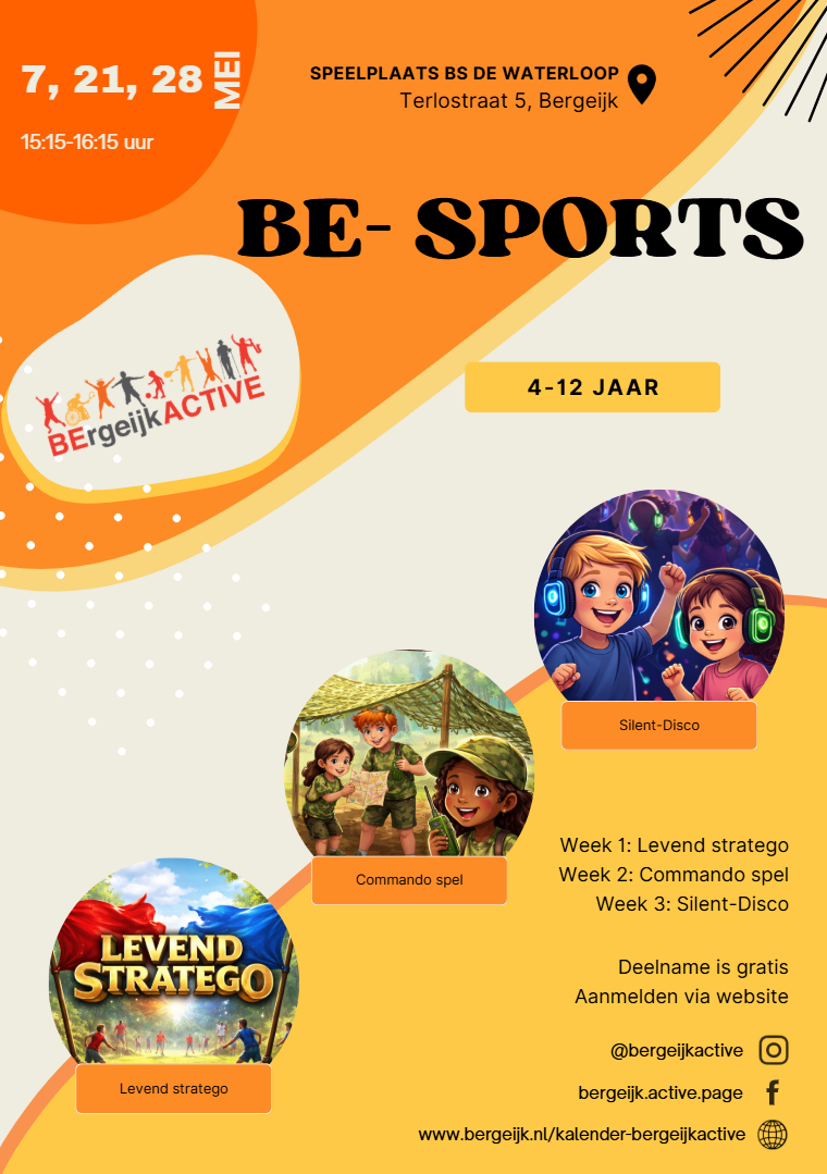 Flyer BE-sports 't Loo, lees de informatie op de pagina