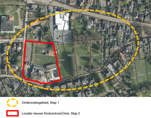 Onderzoeksgebied en locatie Kindcentrum-Oost