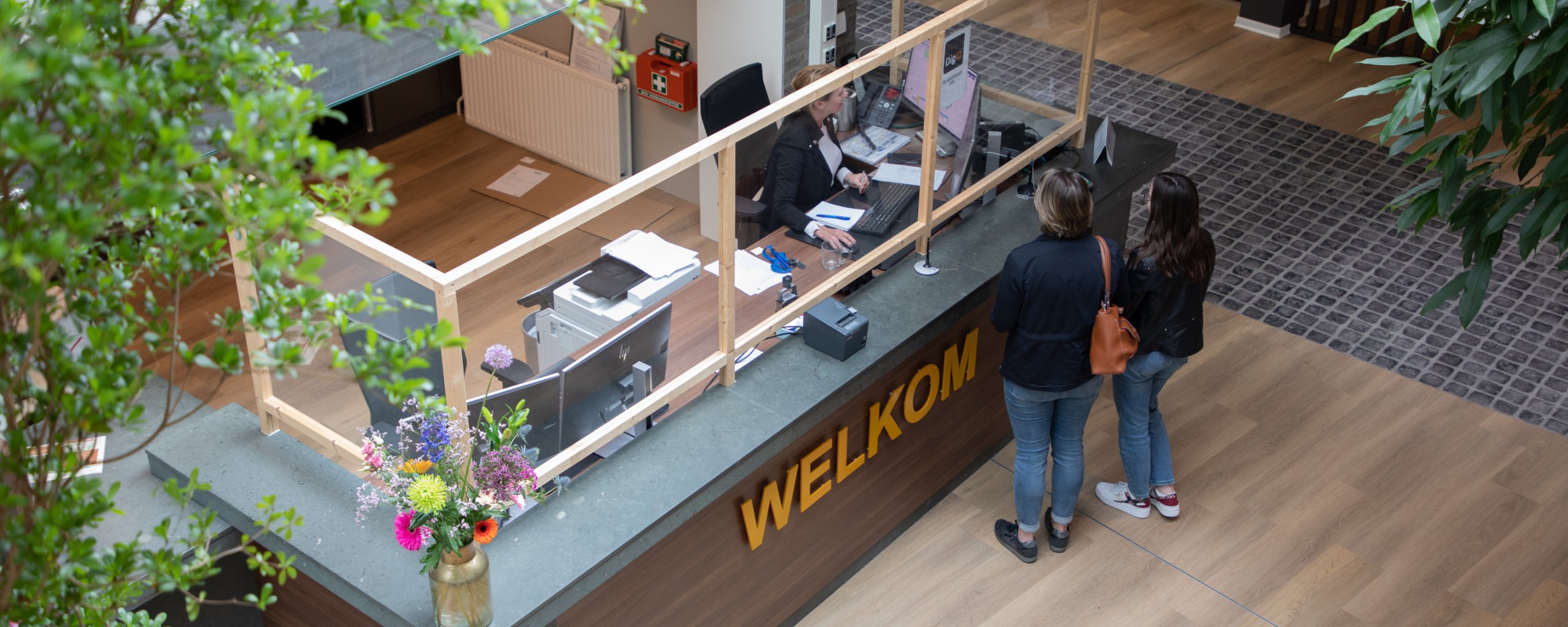 Publiekszaken met bezoekers