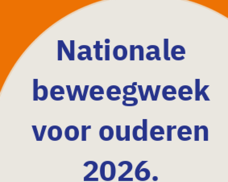 Een poster van de Nationale beweegweek