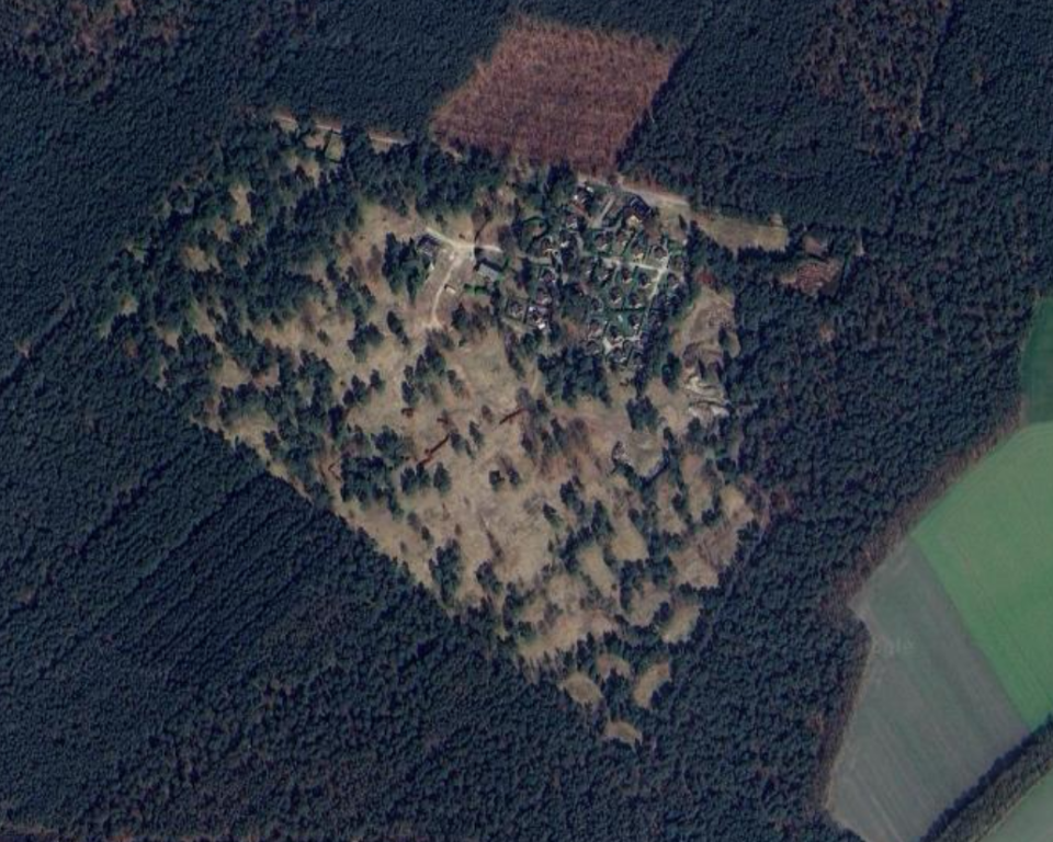 Luchtfoto gebied Zwarte Bergen