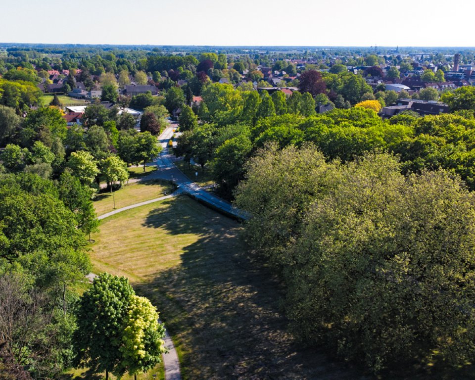 Luchtfoto van de gemeente Bergeijk