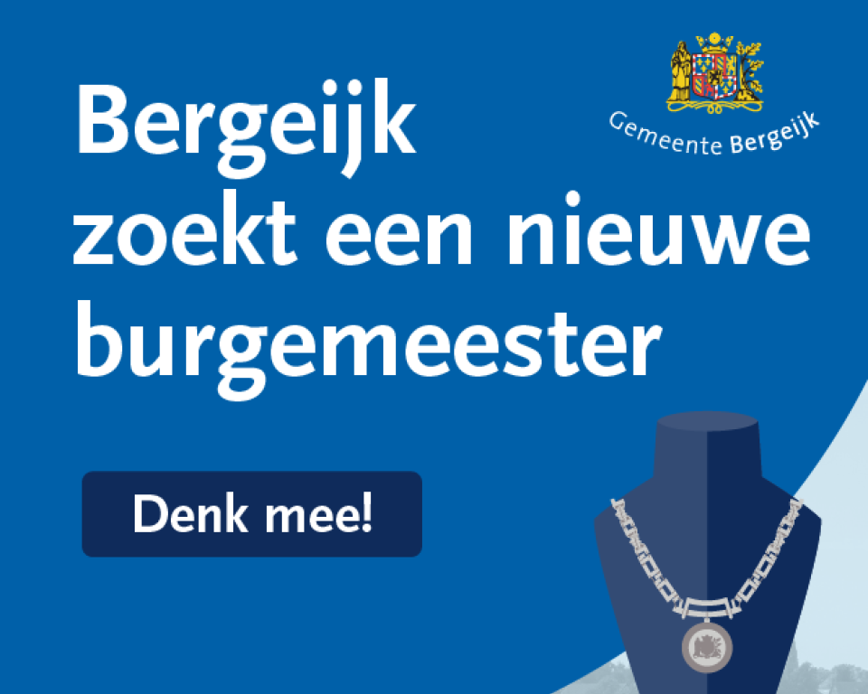Bergeijk zoekt een nieuwe burgemeester met visual van ambtsketen