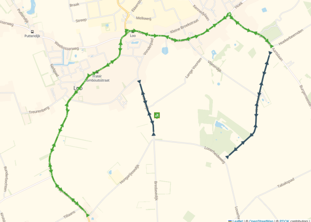 Plattegrond werkzaamheden Bredasedijk