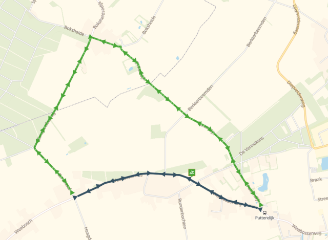 Plattegrond werkzaamheden Weebosserweg