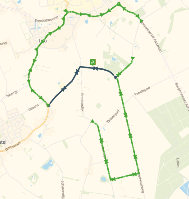 Plattegrond werkzaamheden Hongarijschedijk