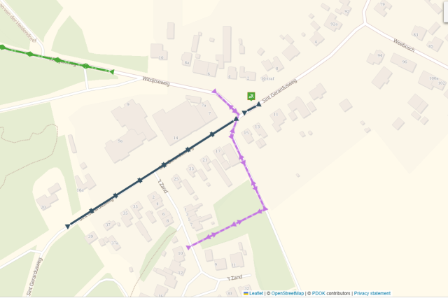 Plattegrond werkzaamheden Weebosch