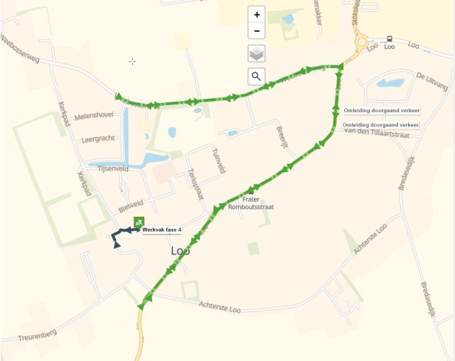 Plattegrond Frater Romboutsstraat en omliggende straten