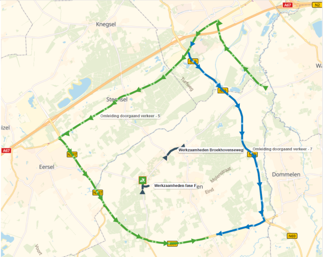Plattegrond afsluiting Walik