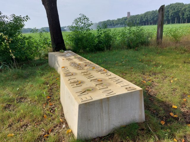 Foto van de breuklijnbank op de Takkers west