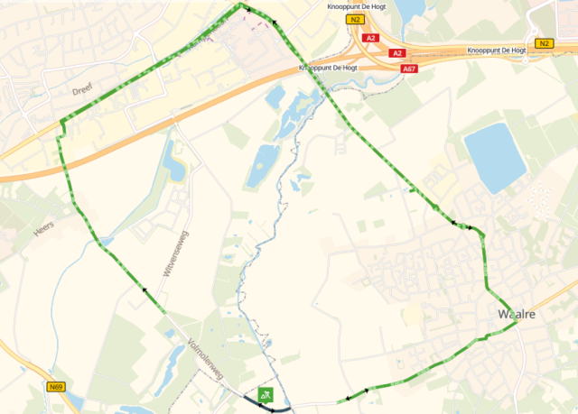 Plattegrond afsluiting Volmolen Riethoven