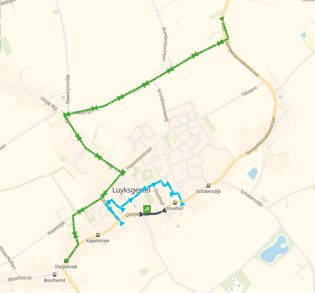 Plattegrondje werkzaamheden fase 2 Traverse Luyksgestel