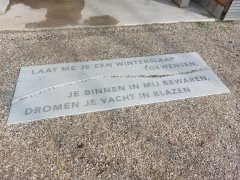 Foto van een dicht tegel