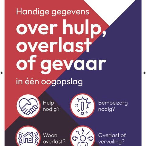 Flyer Handige gegevens over hulp, overlast of gevaar