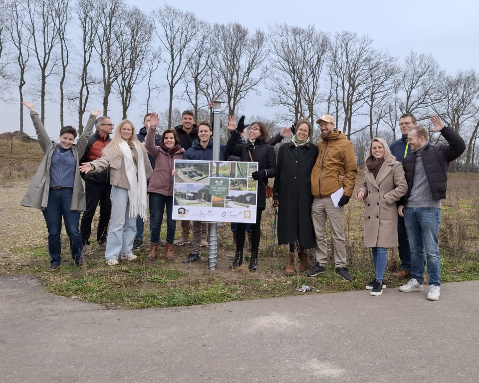 De bewoners van de nieuw te bouwen Tiny Houses bij Walzicht in Bergen op Zoom.