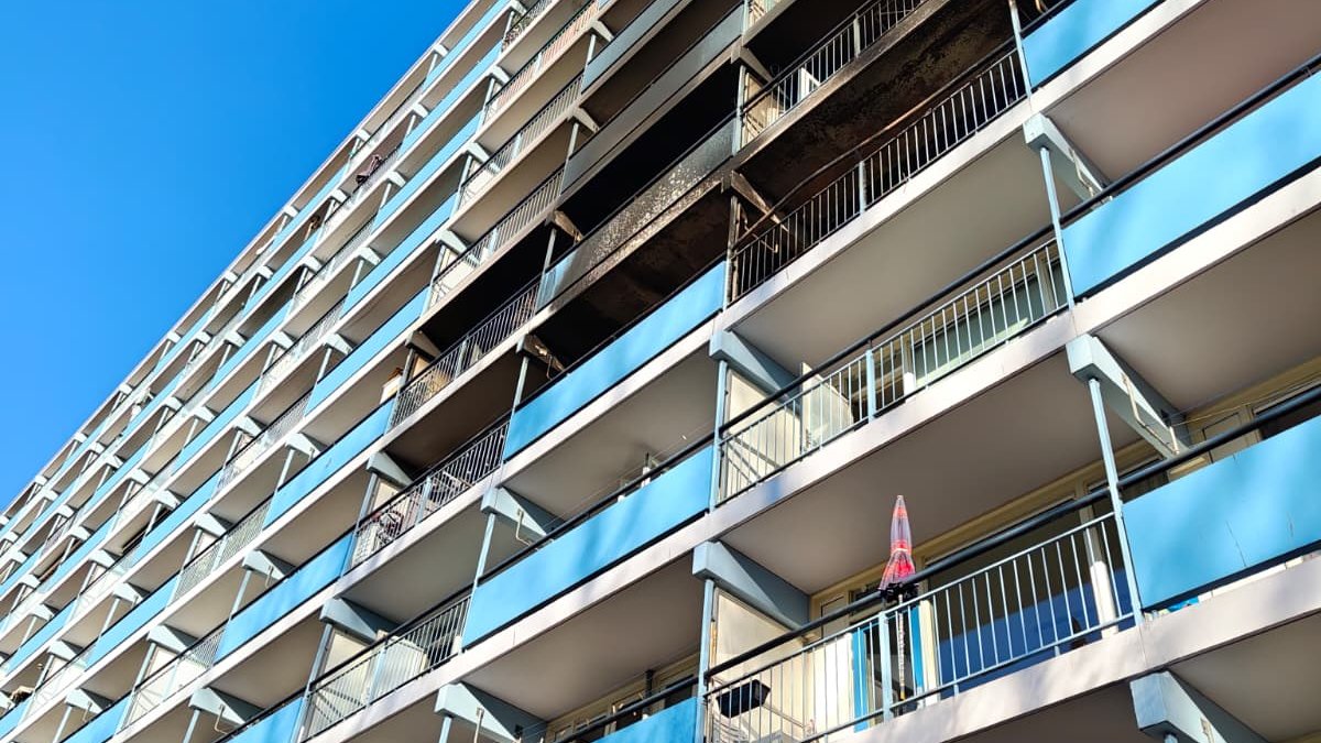 Brand in flatgebouw Heiningen: brand meester