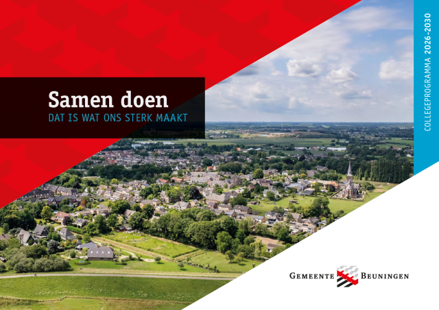 Voorkant collegeprogramma Samen Doen