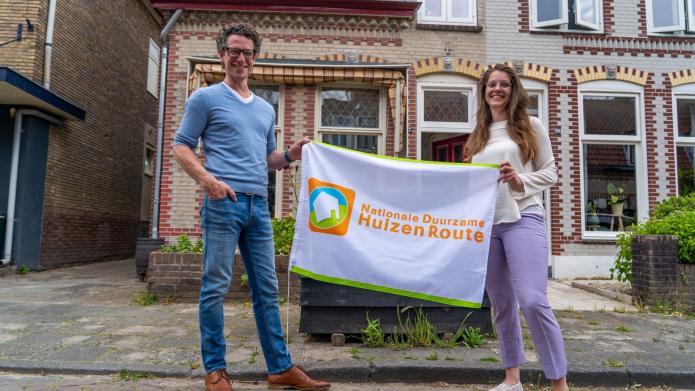Vlag van duurzame huizen route 2022