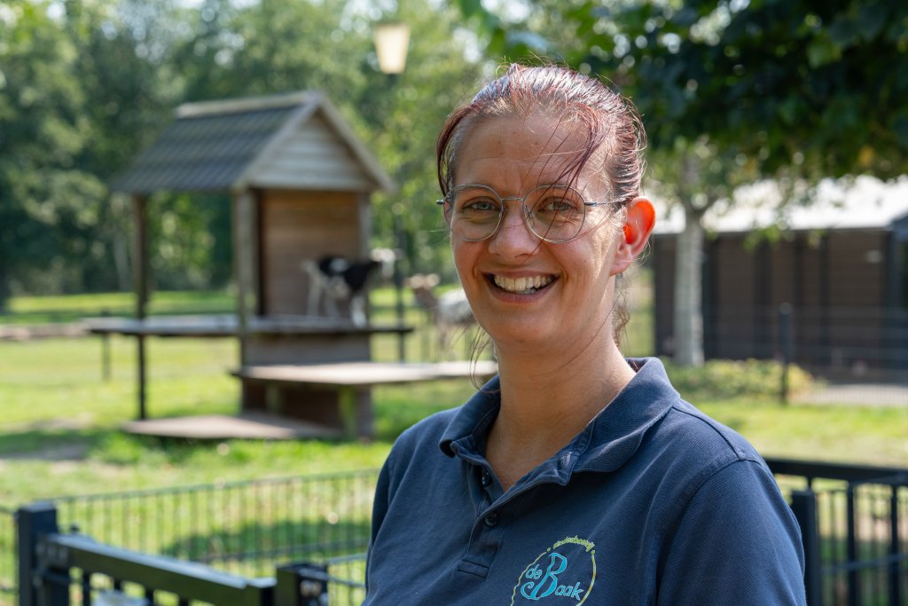 Portret van Chantal op de kinderboerderij