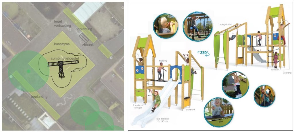Speelplek Jacqueline Hoogenboomstraat ontwerp