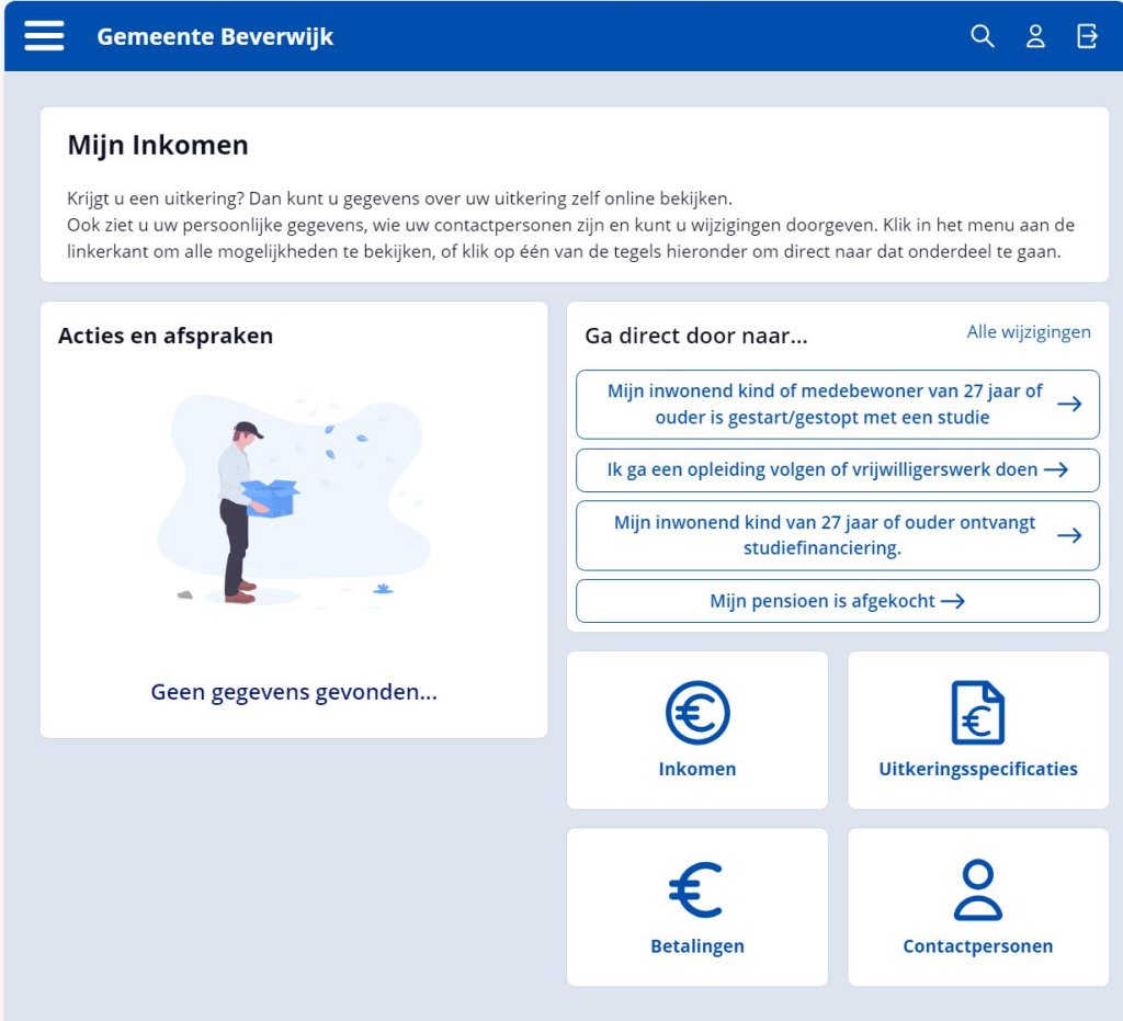 Startpagina Mijn Inkomen
