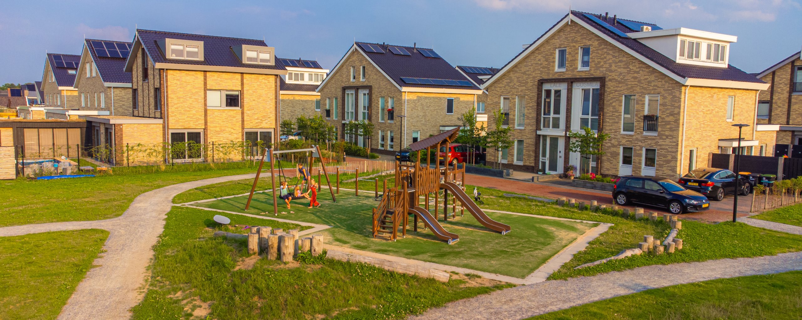 speeltuin met huizen
